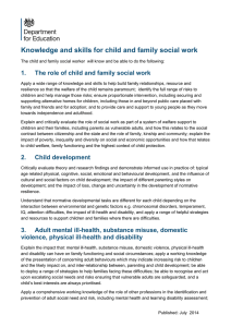 Knowledge and skills for child and family social work