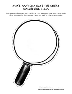 make your own nate the great magnifying glass