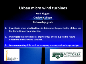 Micro-wind - Victoria University of Wellington