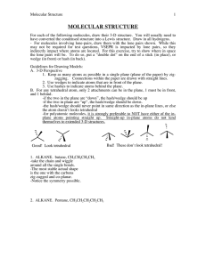 MOLECULAR STRUCTURE Drawing Practice