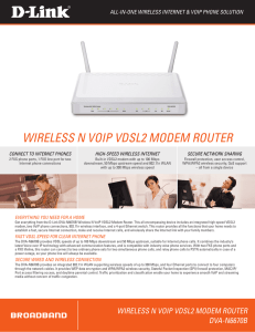 WIRELESS N VoIP VDSL2 MoDEM RoUTER - D-Link