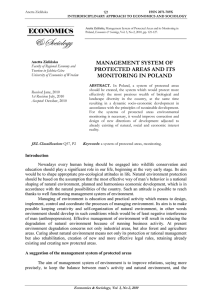 management system of protected areas and its monitoring in poland