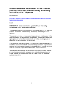 British Standard on requirements for the selection, planning