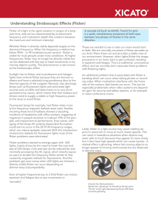 Understanding Stroboscopic Effects (Flicker)