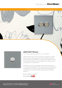 LEDIT-B100 Dimmer - Hamilton