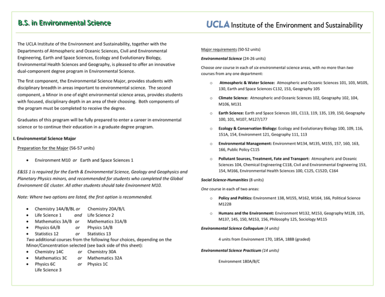 B.S. in Environmental Science