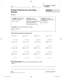 Divide Fractions by a Counting Number