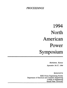 1994 North American Power Symposium