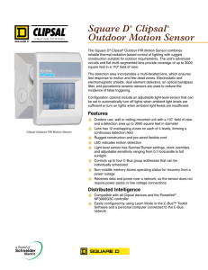 Square D® Clipsal® Outdoor Motion Sensor