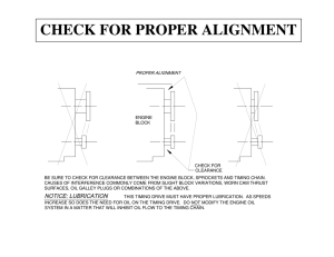 check for proper alignment