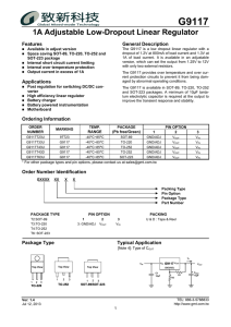 1A Adjustable Low-Dropout Linear Regulator