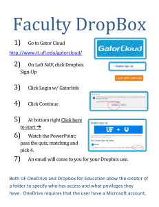 1) Go to Gator Cloud http://www.it.ufl.edu/gatorcloud/ 2) On Left NAV