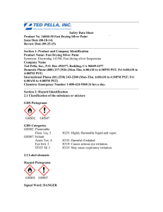 Safety Data Sheet Product No. 16040