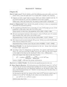Homework 6 – Solutions Chapter 8A