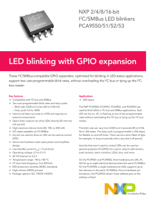 LED blinking with GPIO expansion