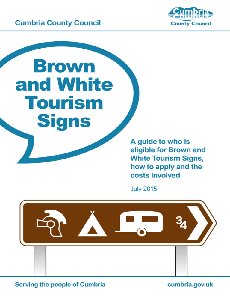brown tourist signs cost