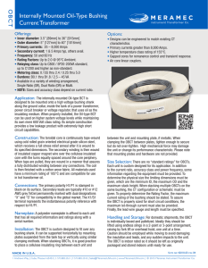 Internally Mounted Oil-Type Bushing Current Transformer OBCT