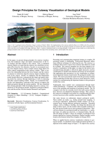 Design Principles for Cutaway Visualization of Geological Models