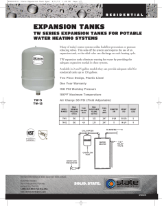 expansion tanks - State Water Heaters