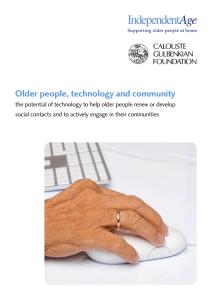 Older people, technology and community