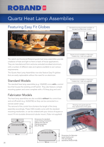 Quartz Heat Lamp Assemblies