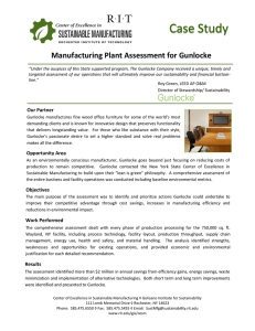 Manufacturing Plant Assessment for Gunlocke