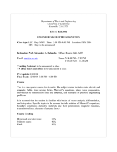 Department of Electrical Engineering University of California