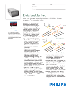 Data Enabler Pro - Philips Color Kinetics