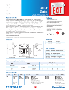 EX10-P Series - Emergi-Lite