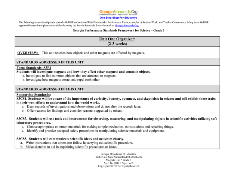 magnets-georgia-standards
