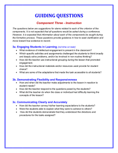 Guiding Questions for Instruction