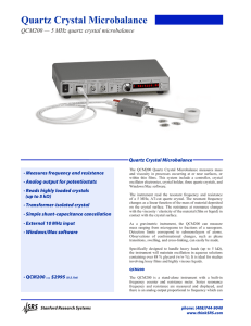 Quartz Crystal Microbalance