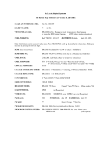 LG Aria Digital Systems 30 Button Key Station User Guide (LKD-30D)