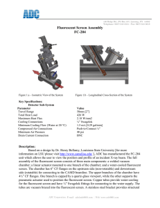 Fluorescent Screen Assembly FC-204