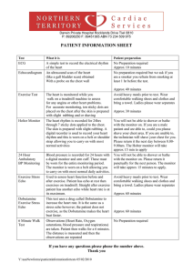 NT Cardiac Service patient information sheet