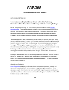 Arrow Electronics News Release