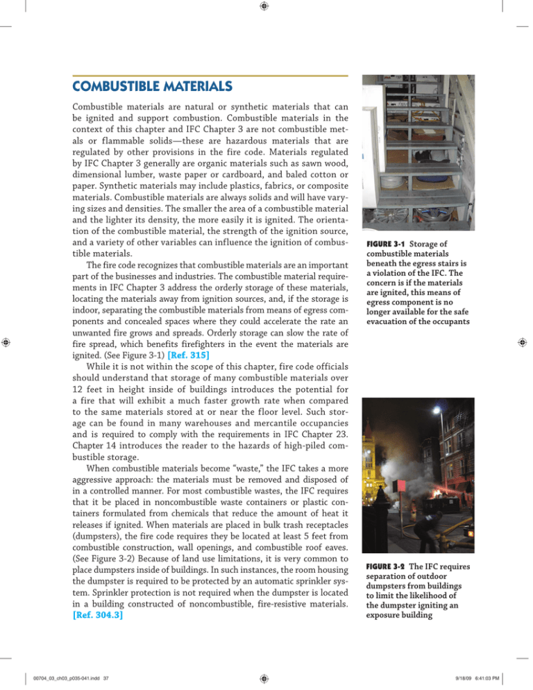 COMBUSTIBLE MATERIALS