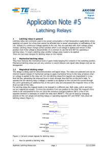 AXICOM Latching Relays