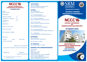 NCCC`16 - SRM University