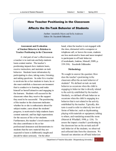 How Teacher Positioning in the Classroom Affects the On