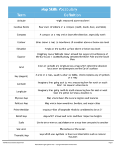 Map Skills Vocabulary: Key Terms and Definitions
