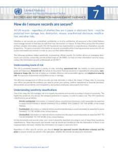 How do I ensure records are secure?