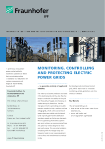 Monitoring, Controlling and Protecting Electrical Power Grids