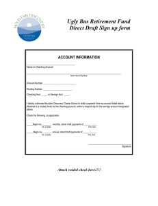 Ugly Bus Retirement Fund Direct Draft Sign up form