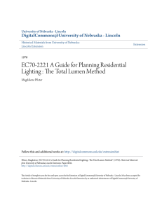 EC70-2221 A Guide for Planning Residential Lighting: The Total