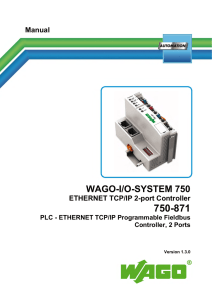 Manuale del Controller WAGO 750-871 Ethernet TCP/IP