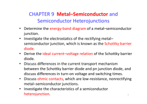 Metal-Semiconductor Junctions & Heterojunctions: Chapter Excerpt