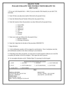 SILENT TYPE PLEASE FOLLOW THE INSTRUCTIONS BELOW TO