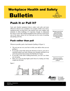 Push It or Pull It? (Safety Bulletin ERG033)