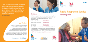 Rapid Response Service - Bristol Community Health